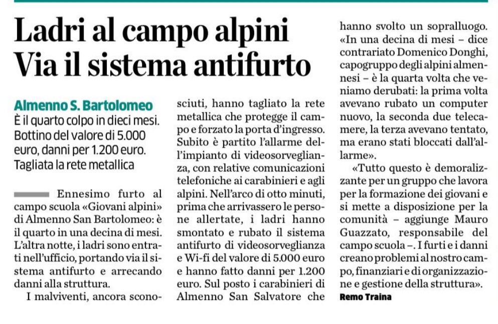 13ª edizione del campo scuola, 2024, nuovo record storico